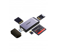 Картридер UGREEN CM180 (50541); (TF/SD/MS/CF) USB 3.0; Black