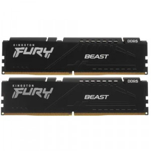Оперативная память DDR5 32Gb (2x16Gb) 6000MHz Kingston FURY Beast Black 40-40-40 (KF560C40BBK2-32)
