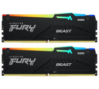 Оперативная память DDR5 32Gb (2x16Gb) 5600MHz Kingston Fury Beast Black EXPO RGB 36-38-38 (KF560C40BBK2-32)