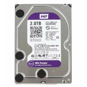 Жесткий диск SATAIII 2000.0 Gb; Western Digital Purple (WD20PURX) Refurbished
