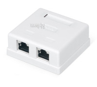 Скороварка Розетка сетевая 2xRJ-45, UTP, 8P8C, внешняя (NA214)