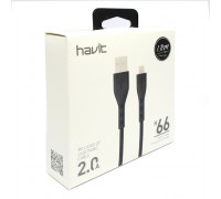 Кабель USB 2.0 to iPhone; 1.8m., Havit (H66)