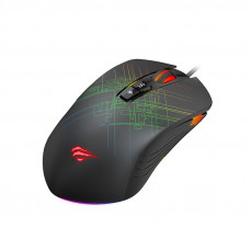 Мышь проводная Havit HV-MS1019; USB; RGB подсветка; Black