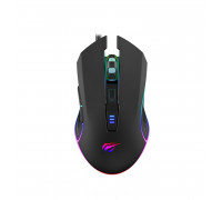 Мышь проводная Havit HV-MS1018; USB; RGB подсветка; Black