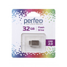 Flash-память Perfeo 32Gb; USB 2.0; Metall (PF-M05MS032)