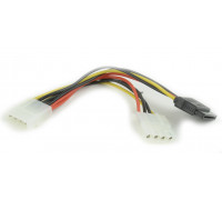 Переходник питания SATA (4pin/4pin+15pin); 015m Cablexpert (CC-SATA-PSY2)