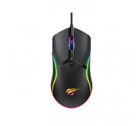 Мышь проводная Havit HV-MS1026; USB; RGB подсветка; Black