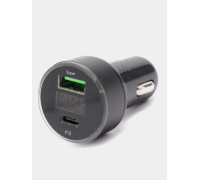 Зарядное устройство от прикуривателя автомобиля MDM; 1 х USB; 1хType-C