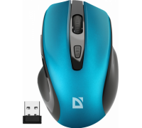 Мышь беспроводная Defender Prime MB-053 Wireless; бесшумная; USB; бирюзовый