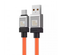 Кабель USB 2.0 AM/Type-C; 1.0M; Baseus CoolPlay 100W, 6A, Orange