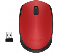 Мышь беспроводная Logitech Wireless Mouse M170 (910-004648); USB; Wirless; 1000 dpi; Black&Red