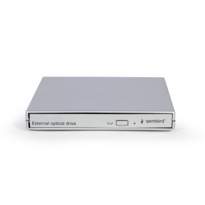 Дисковод DVD±RW Gembird DVD-USB-02-SV; USB2.0; Retail; Silver