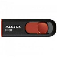 Flash-память A-Data C008; 16Gb; USB2.0; Black&Red (AC008-16G-RKD)