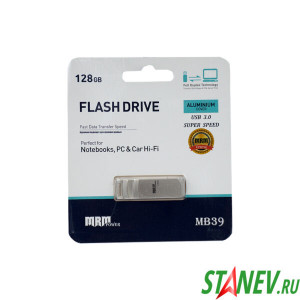 Flash-память MRM Power MB39; 128Gb; USB 3.0; (металл)