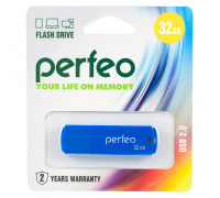 Flash-память Perfeo 32Gb; USB 2.0; Blue (PF-C05N032)