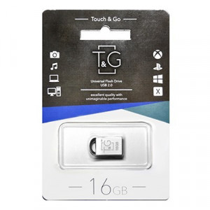 Flash-память T&G 107 Metal Series 16Gb; USB 2.0; Silver (TG107-16G)