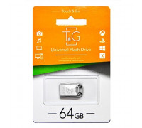 Flash-память T&G 110 Metal Series 64Gb; USB 2.0; Silver (TG110-64G)