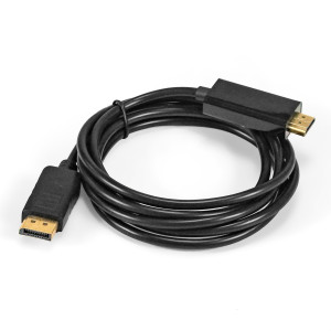 Кабель Display Port to HDMI 2.0m ExeGate (EX-CC-DP-HDMI-2.0) 