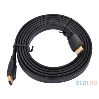 Кабель HDMI to HDMI; V1.4; 1.2m; (плоский)