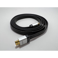 Кабель HDMI to HDMI v1.4; 2m; плоский