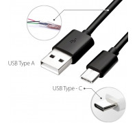 Кабель Кабель USB 3.0 to Type-C; Black; 0.15m; 