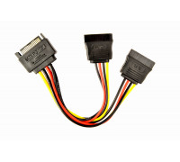 Переходник питания SATA; (SATA-2xSATA); 015m Cablexpert (CC-SATAM2F-01)