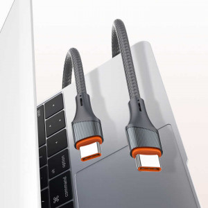 Кабель Type-C to Type-C; 2.0M;  LDNIO LC632C 100W; Grey