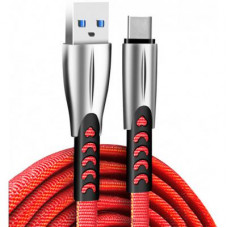 Кабель USB 2.0 AM/Type-C; 1.0M (тканевая оплетка)