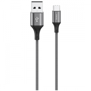 Кабель USB 2.0 AM/Type-C; 3.0M; (тканевая оплетка)
