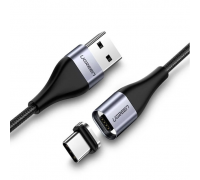 Кабель USB 2.0 AM/Type-C (магнит); 1.0M; UGREEN (60277)