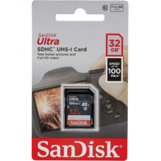 Карта памяти SDHC 32Gb SanDisk; Class 10 UHS-I U1 (SDSDUN4-032G-GN6IN)
