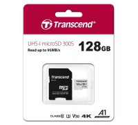 Карта памяти microSDXC 128GB Transcend UHS-I U3 + SD-Adapter (TS128GUSD300S-A)