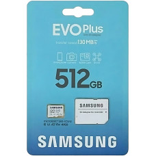 Карта памяти micro SDXC 512Gb Samsung; Class 10; Evo Plus (MB-MC512SA/CN)