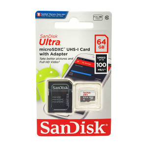 Карта памяти micro SDXC 64GB SanDisk (SDSQUNR-064G-GN3MN)