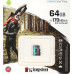 Карта памяти micro SDXC 64Gb Kingston Canvas Go! Plus; Class 10 UHS-I U3