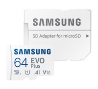 Карта памяти micro SDXC 64Gb Samsung; Class 10; EVO Plus UHS-I U1; With SD-adapter (MB-MC64SA/EU)