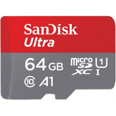 Карта памяти micro SDXC 64Gb SanDisk Ultra; Class 10 UHS-I A1; 120MB/s;