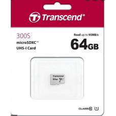 Карта памяти micro SDXC 64Gb Transcend (TS64GUSD300S)
