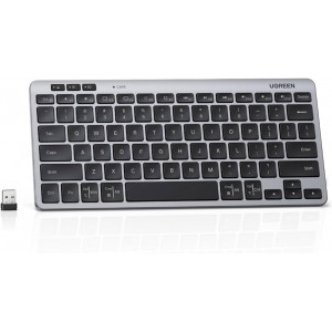 Клавиатура беспроводная Ugreen K551 (75049RU); Multi-Mode BT+2.4G Wireless; Black