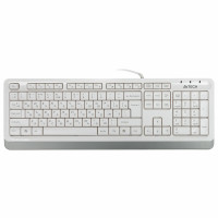 Клавиатура проводная A4Tech Fstyler FK10; USB; мультимедиа; влагозащита; White