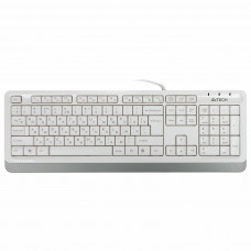 Клавиатура проводная A4Tech Fstyler FK10; USB; мультимедиа; влагозащита; White