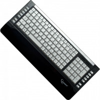 Клавиатура проводная Gembird KB-9630SB-R; USB+PS/2; Black