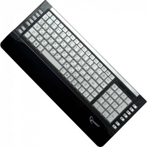 Клавиатура проводная Gembird KB-9630SB-R; USB+PS/2; Black
