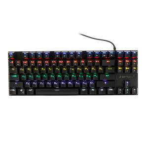 Клавиатура проводная Gembird KB-G510; механическая; LED-подсветка; USB; Black
