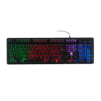Клавиатура проводная Gembird KB-G700; LED-подсветка;USB; Black