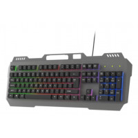 Клавиатура проводная Gembird KB-G710M; USB; Gray