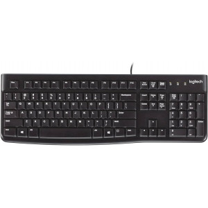 Клавиатура проводная Logitech Media Keyboard K120; USB; Black 