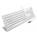 Клавиатура проводная SVEN KB-S300 (SV-016647); USB; White