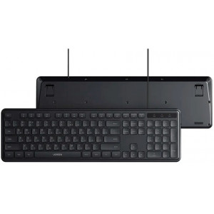 Клавиатура проводная UGREEN K331 (55657); USB; Black