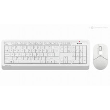 Клавиатура+мышь беспроводная A4Tech FG1012 White/Grey; USB 